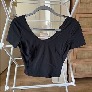 Lululemon Athletica Black Crop Top